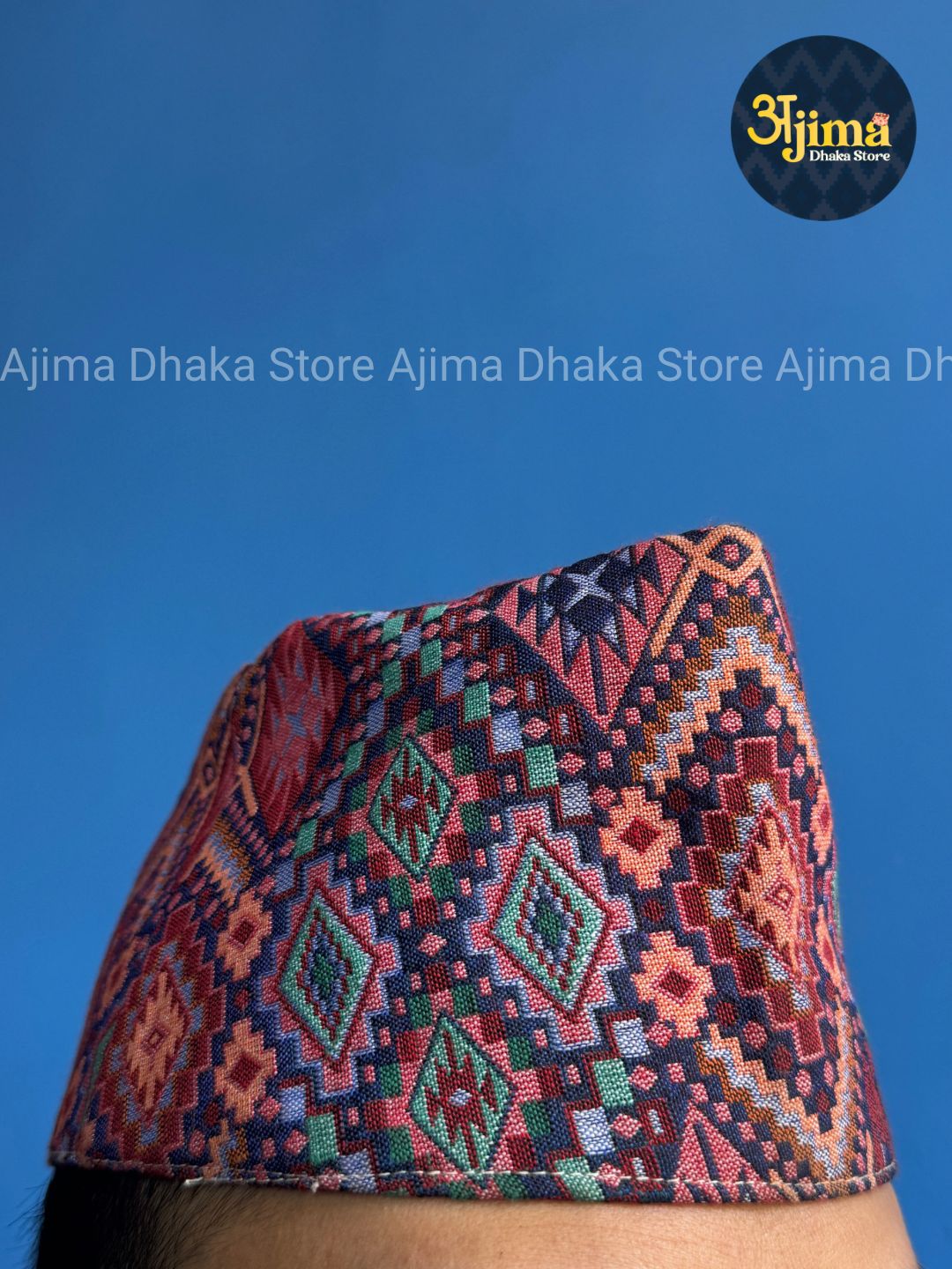 Blue Crimison Design Topi