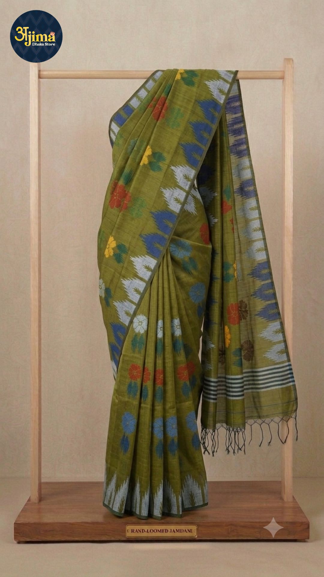Sari Cotton Mix Green
